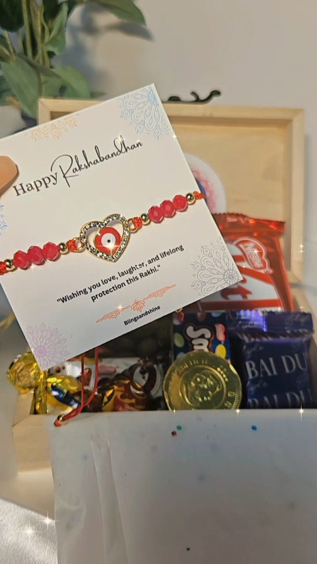 Rakhi da pyaar wooden box