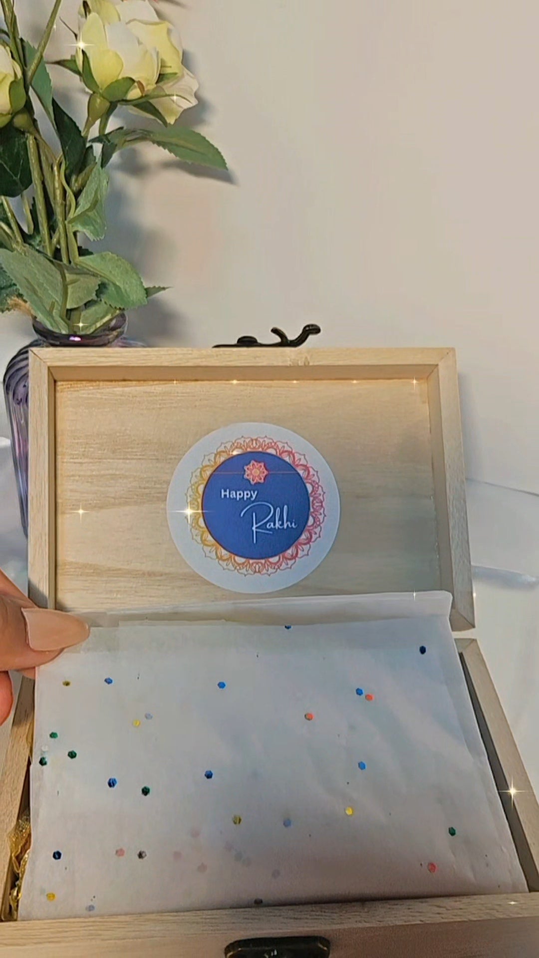 Rakhi da pyaar wooden box