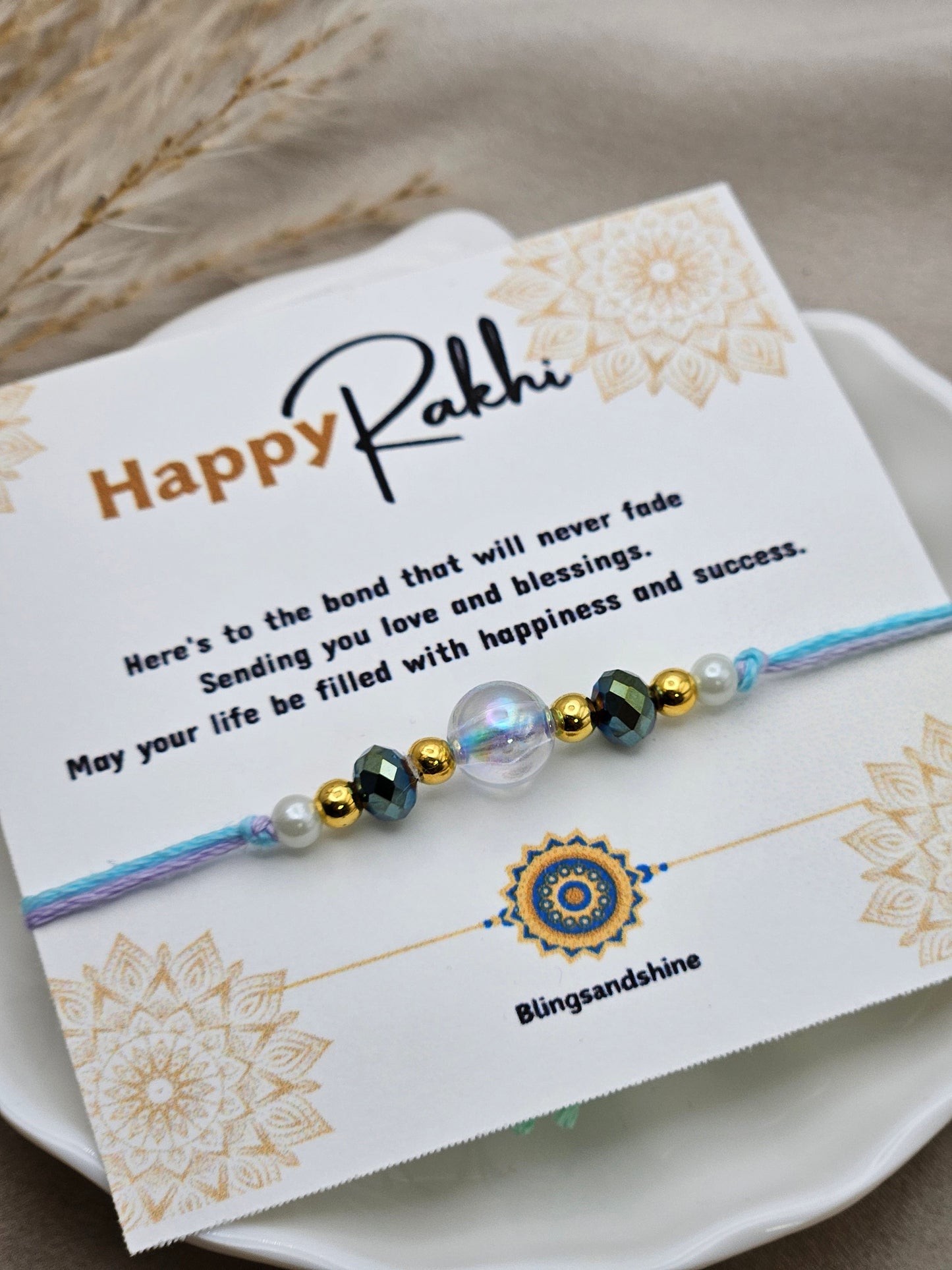 Crystal Pastel Rakhi