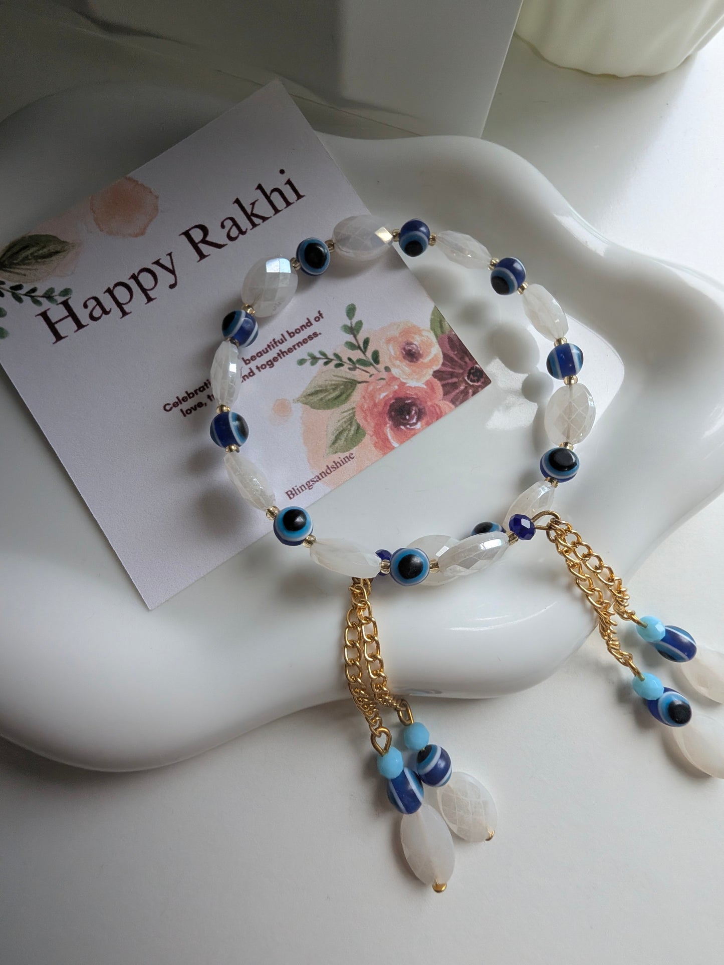 Evil eye bracelet| Bhabhi beaded bracelet