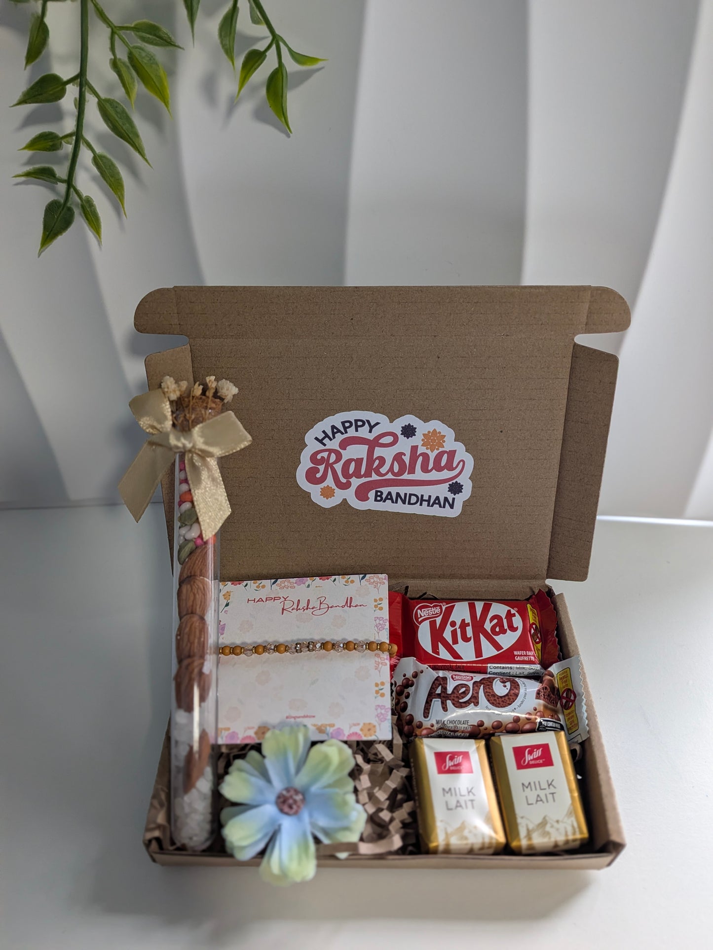 Sonavira Medium Box | Rakhi Gift Box with Chocolates and Dry Fruits