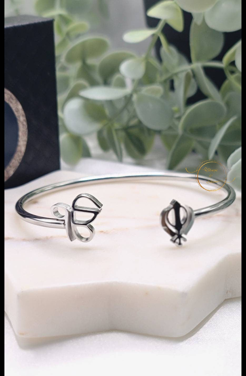 Ik onkar Khanda cuff bangle bracelet