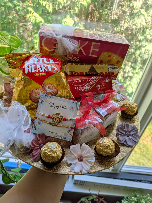 Golden Rakhi Delight