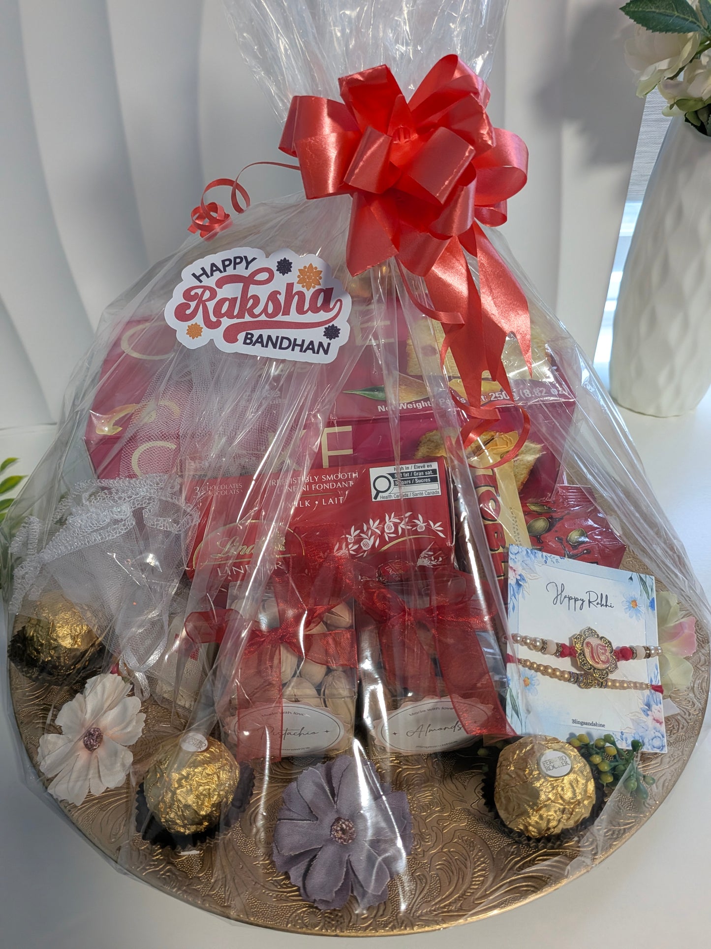Golden Rakhi Delight