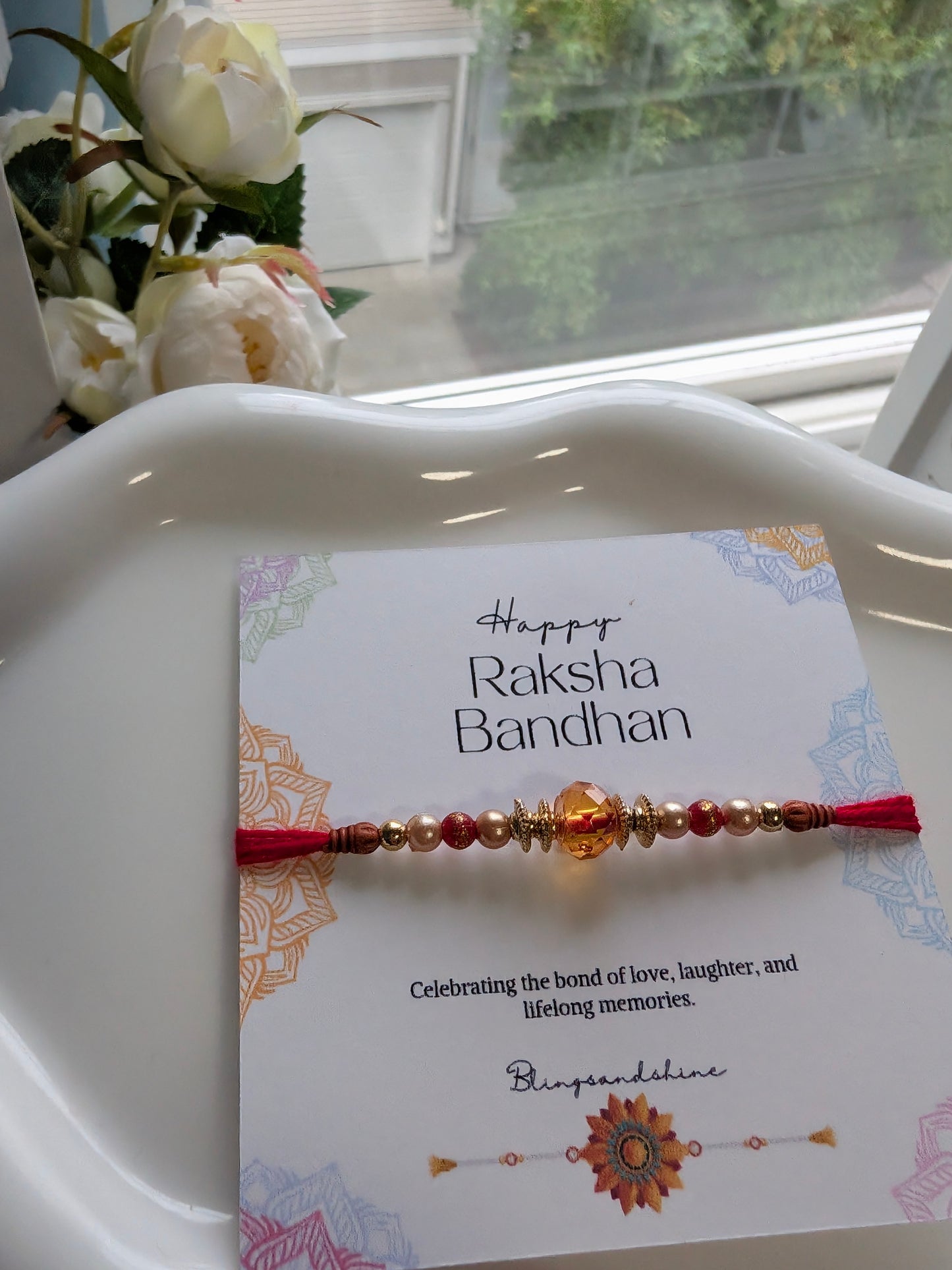 The Amber glow Rakhi