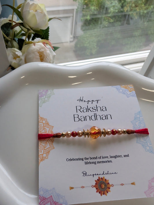 The Amber glow Rakhi