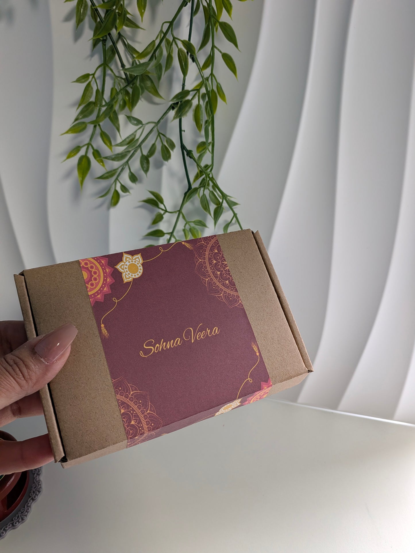 Sonavira Medium Box | Rakhi Gift Box with Chocolates and Dry Fruits