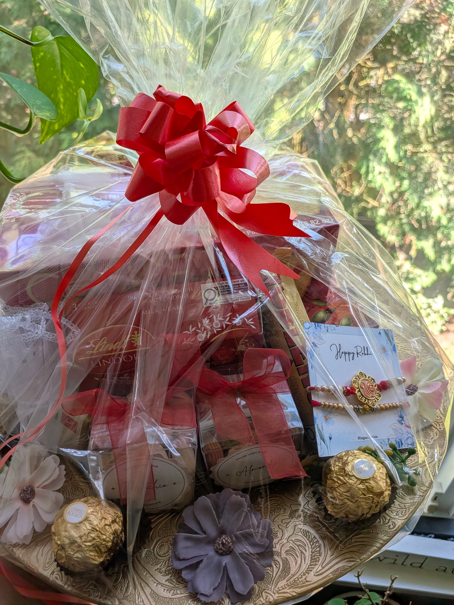 Golden Rakhi Delight